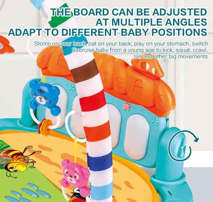 ActivityRug : Tapis Interactif avec Piano et Jouets Suspendus – Image 3
