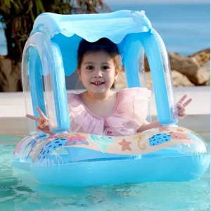 WaterNest – Flotteur Bébé avec Pare-Soleil | Sécurité & Confort