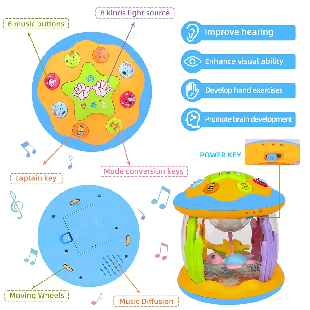SpinJoy : Jouet Bébé avec Animaux Rotatifs & Musique Enchantée – Image 3