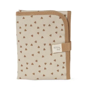 Tapis à langer bébé Poppy Cannelle – Motifs cœurs