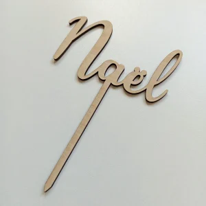 Cake Topper en bois personnalisé prénom