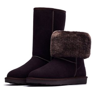 Bottes en Cuir Fourrées Femme | Cindarella