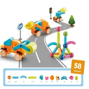MagneticTrack : Ensemble de Jouets Magnétiques de Construction