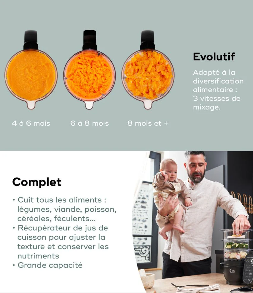 Robot culinaire multifonctions capacité XL - Nutribaby XL – Image 3