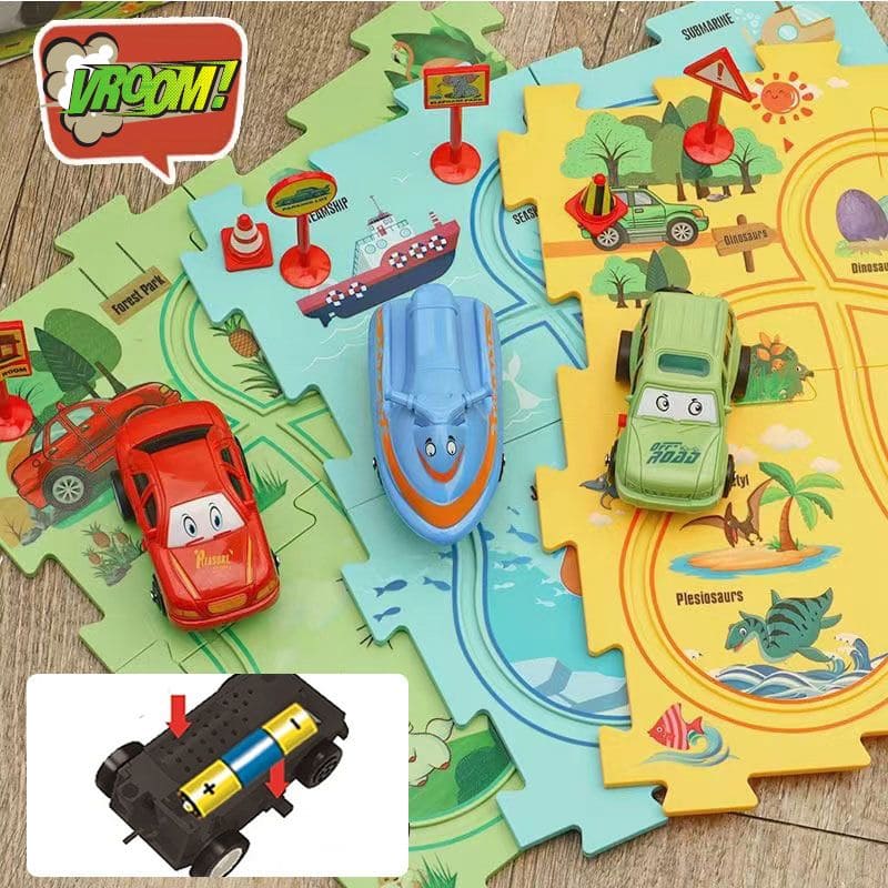 Circuit voiture enfant en forme de puzzle | PuzzleRide – Image 6