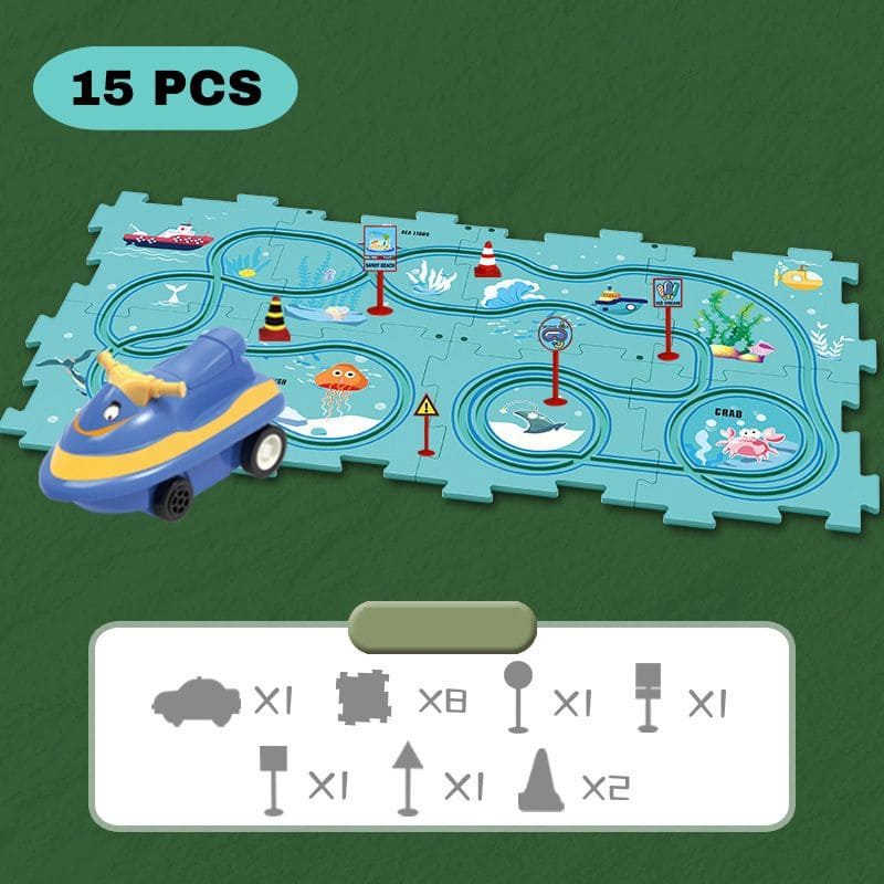 Circuit voiture enfant en forme de puzzle | PuzzleRide – Image 9
