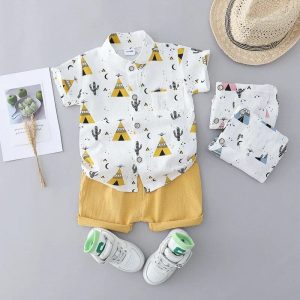 Ensemble pour bébé garçon - Chemise et Short | TippiSet