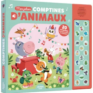 Mes jolies comptines d’animaux – 20 puces sonores – Livre