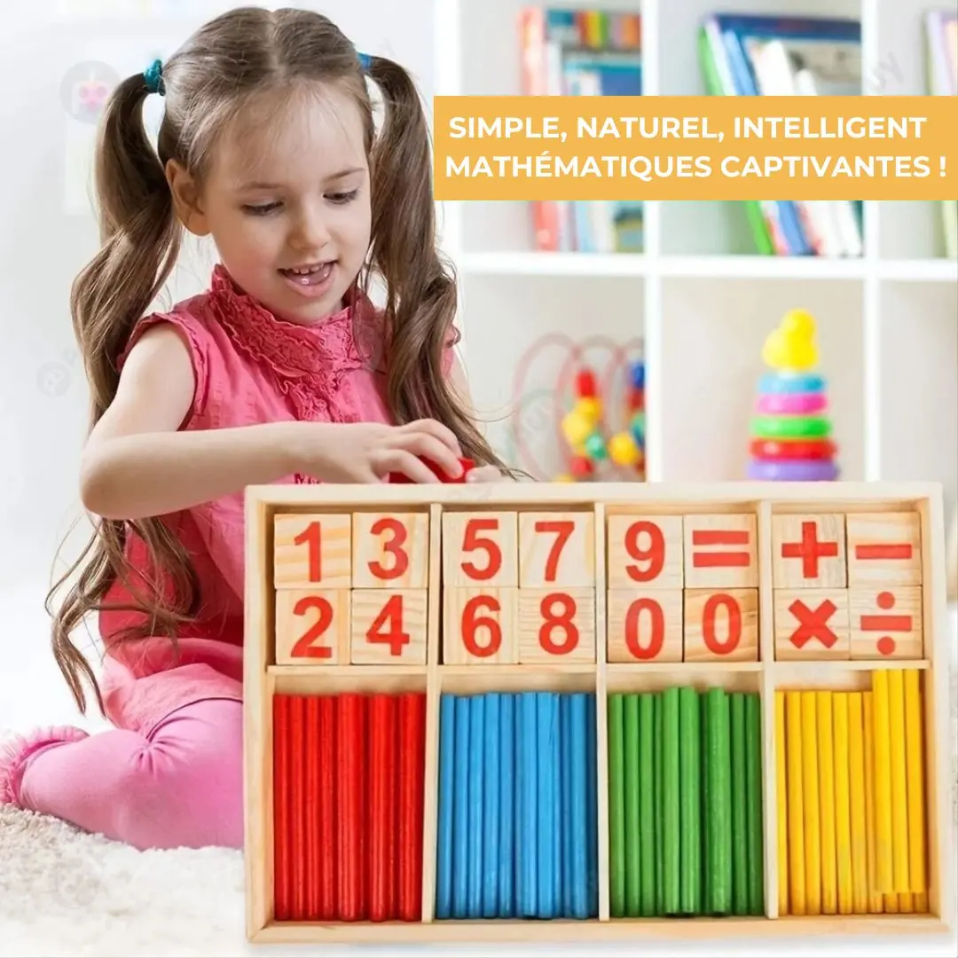Bâtons de Comptage en Bois Montessori - Intelligence Stick™ – Image 2