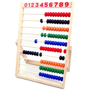 Boulier bois coloré Montessori - ColorAbacus™