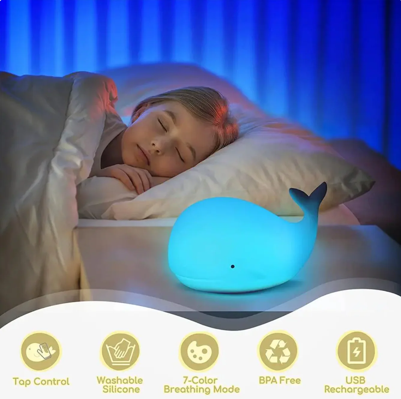 VEILLEUSES ANIMAUX USB SILICONE – Image 3