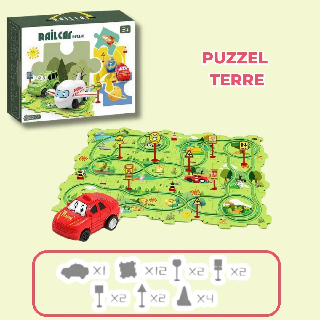 Circuit voiture enfant - RailCar Puzzel™ – Image 9