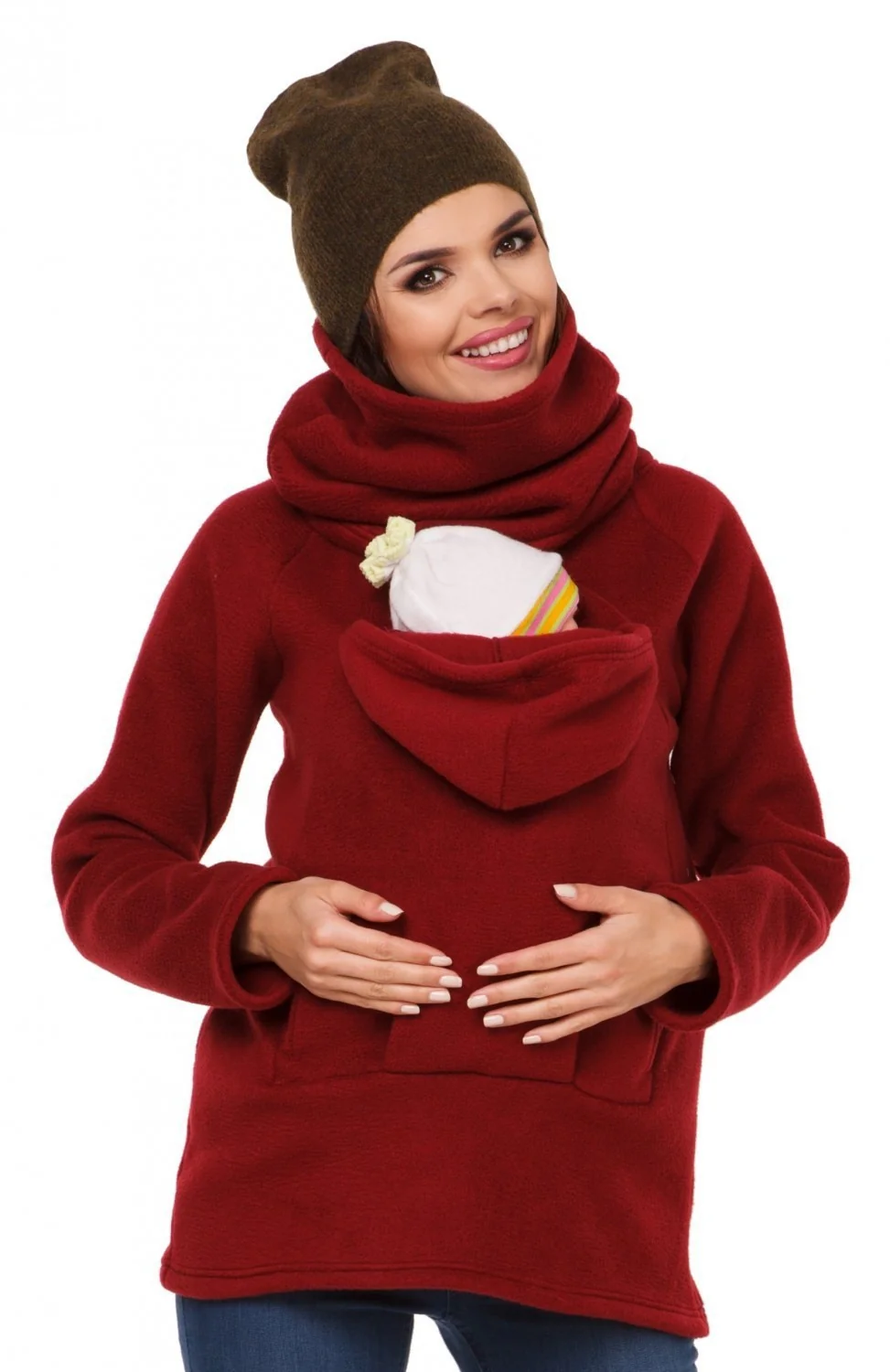 VESTE/PULL KANGOUROU PORTE BÉBÉ – Image 5
