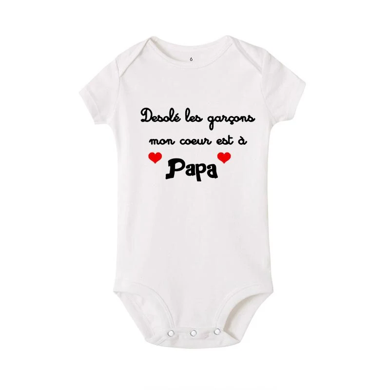 BODY BÉBÉ "MON COEUR EST À MAMAN/PAPA" – Image 9
