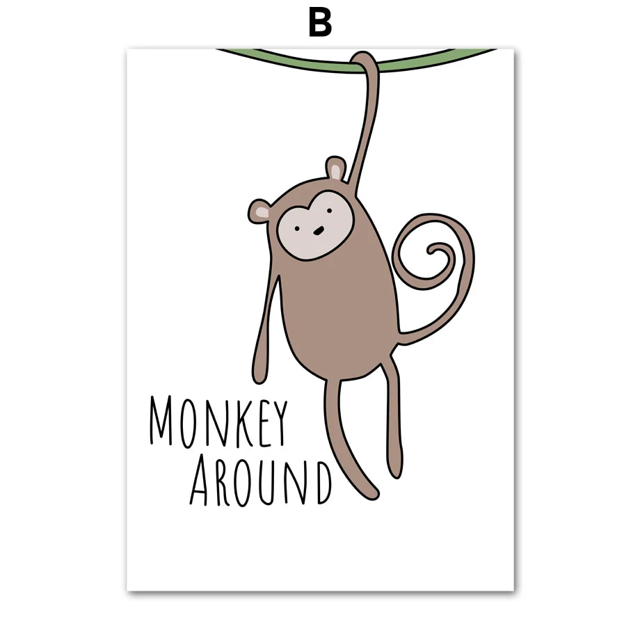 AFFICHE DÉCORATIVE ANIMAUX - CHAMBRE ENFANT – Image 6