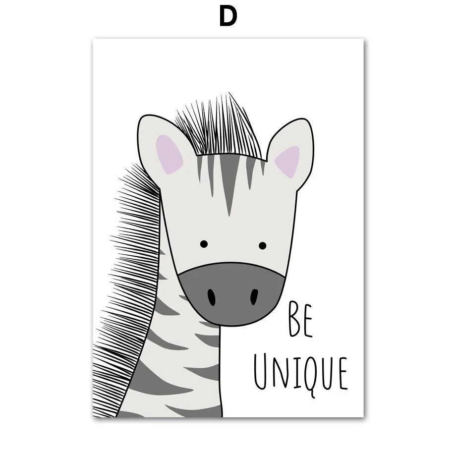 AFFICHE DÉCORATIVE ANIMAUX - CHAMBRE ENFANT – Image 8