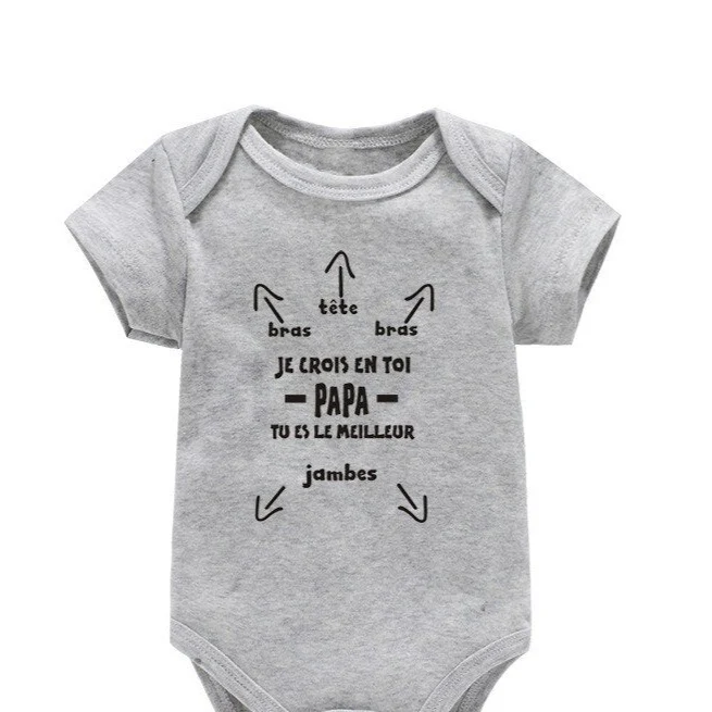 BODY BÉBÉ HUMOUR PAPA 100% COTON – Image 5