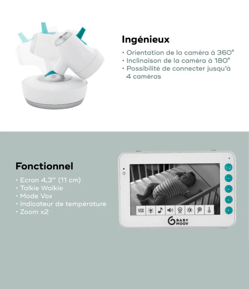 Babyphone Caméra 360° YOO-Moov – Image 6