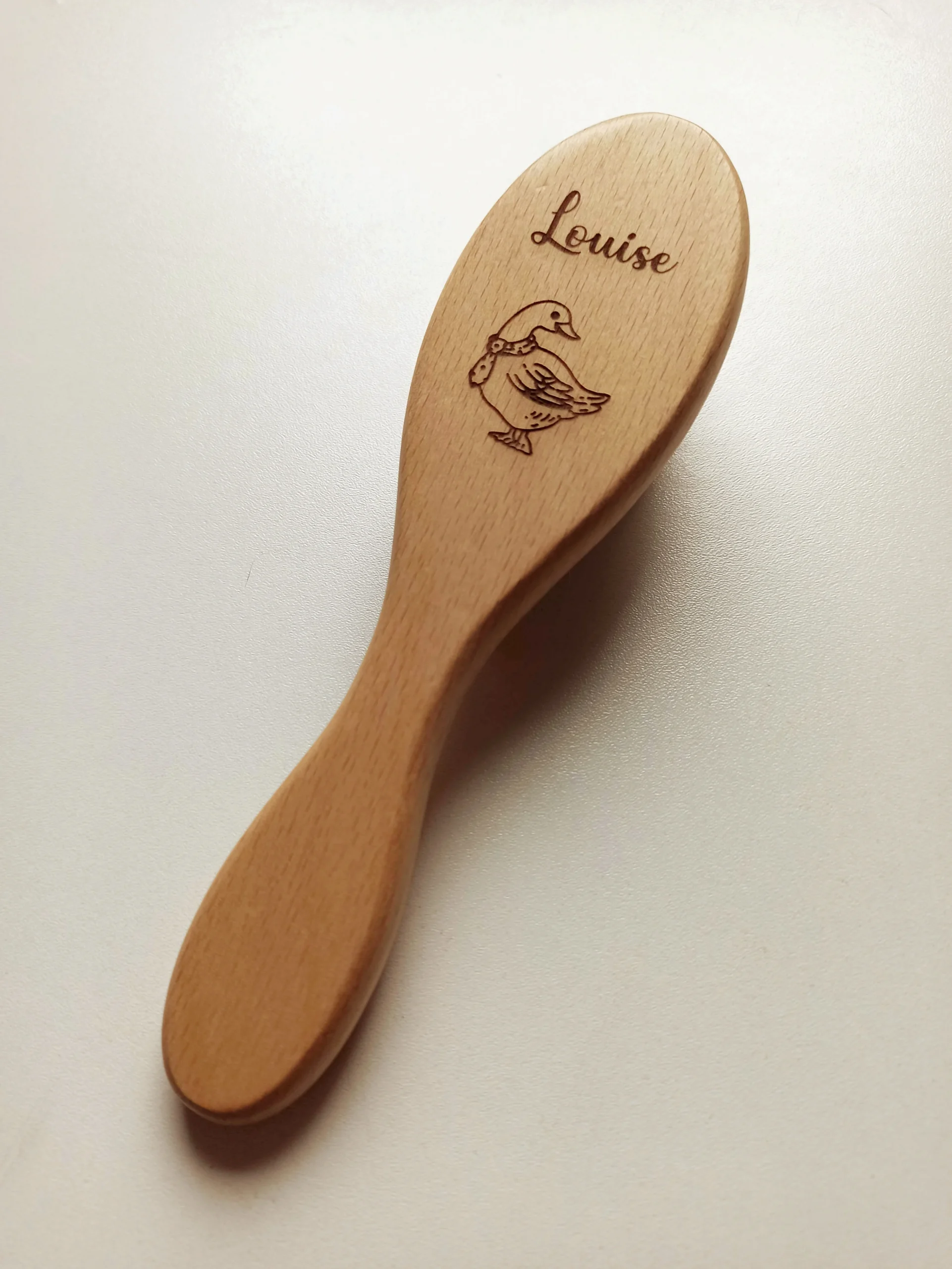 Brosse à cheveux picots en bois personnalisée – Image 9