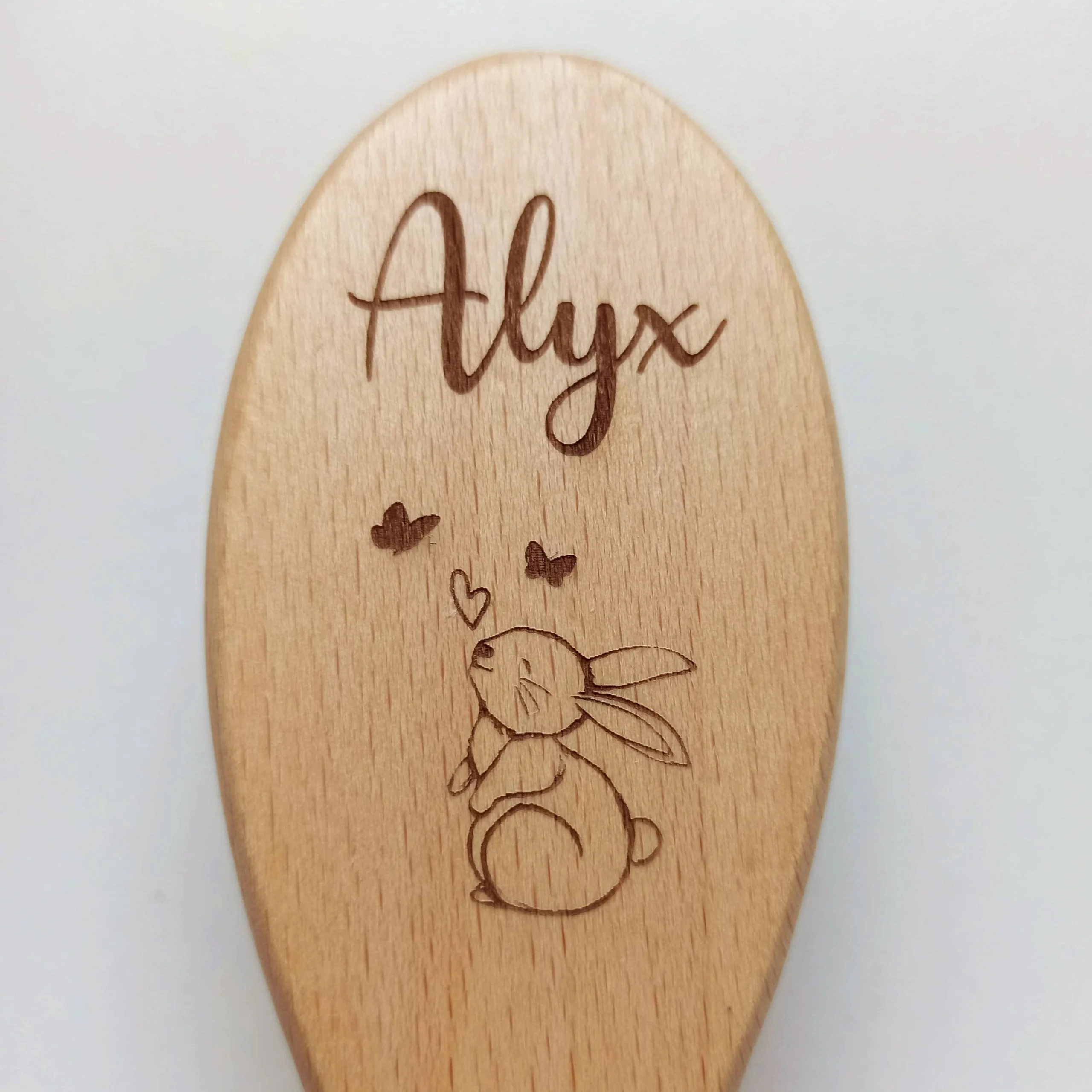 Brosse à cheveux picots en bois personnalisée – Image 5