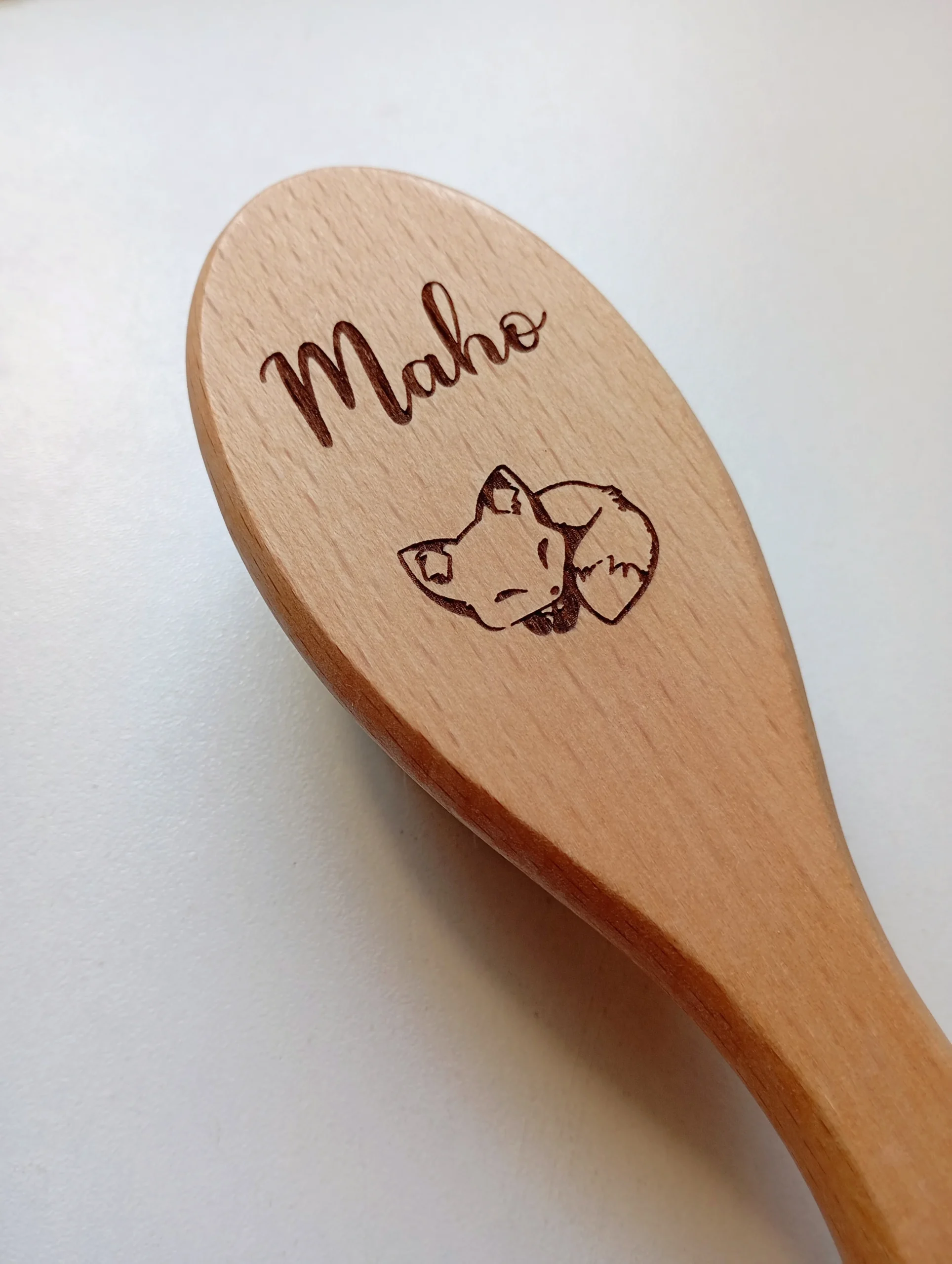 Brosse à cheveux picots en bois personnalisée – Image 6