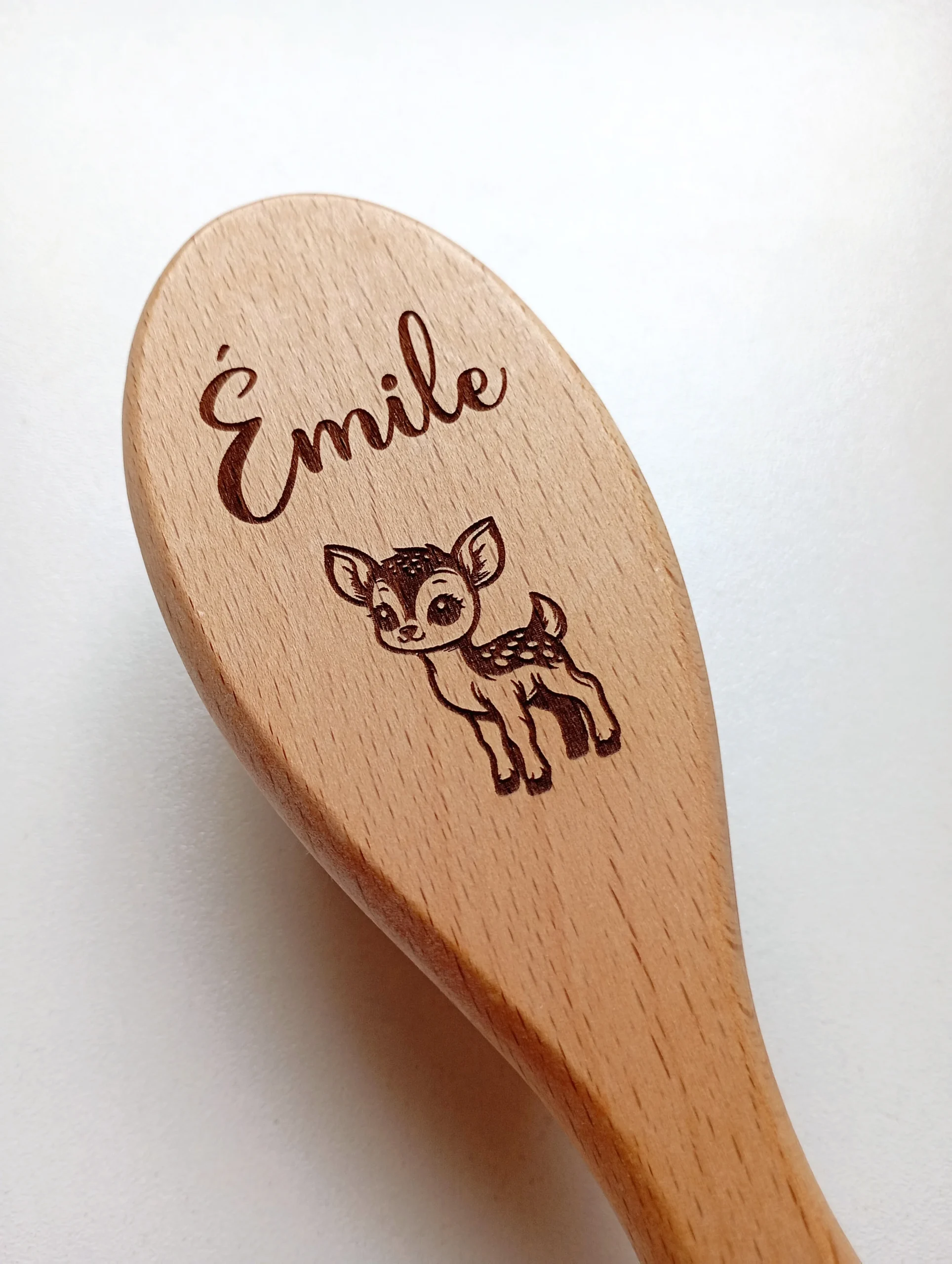 Brosse à cheveux poils doux en bois personnalisée – Image 4