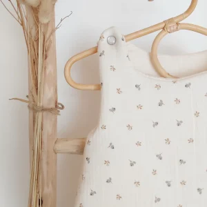 Gigoteuse 0-3 mois "Augustin" en double gaze de coton BIO écrue