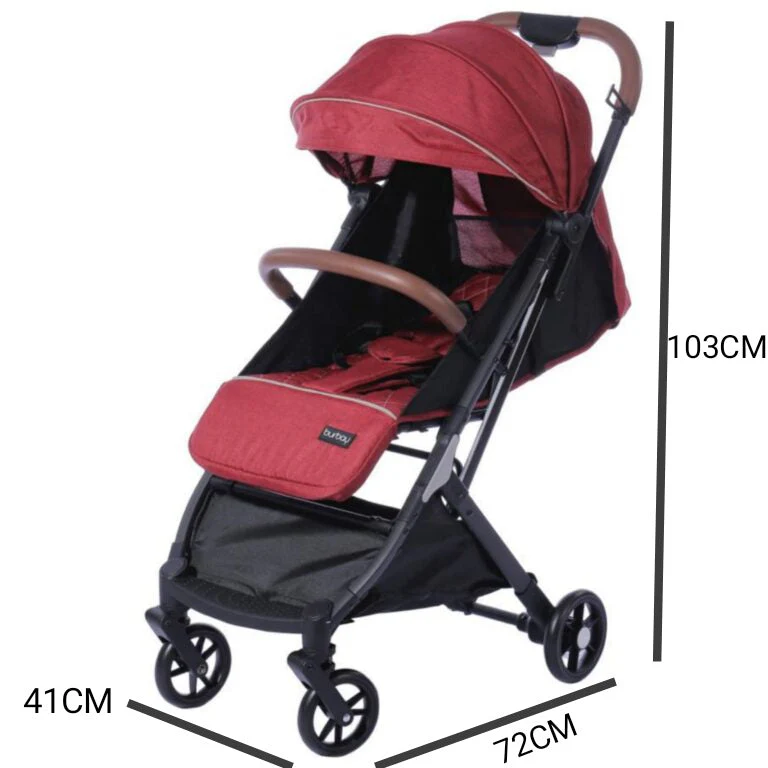LightStroller - Rouge : La Poussette Légère et Pliable pour Tous les Déplacements – Image 3