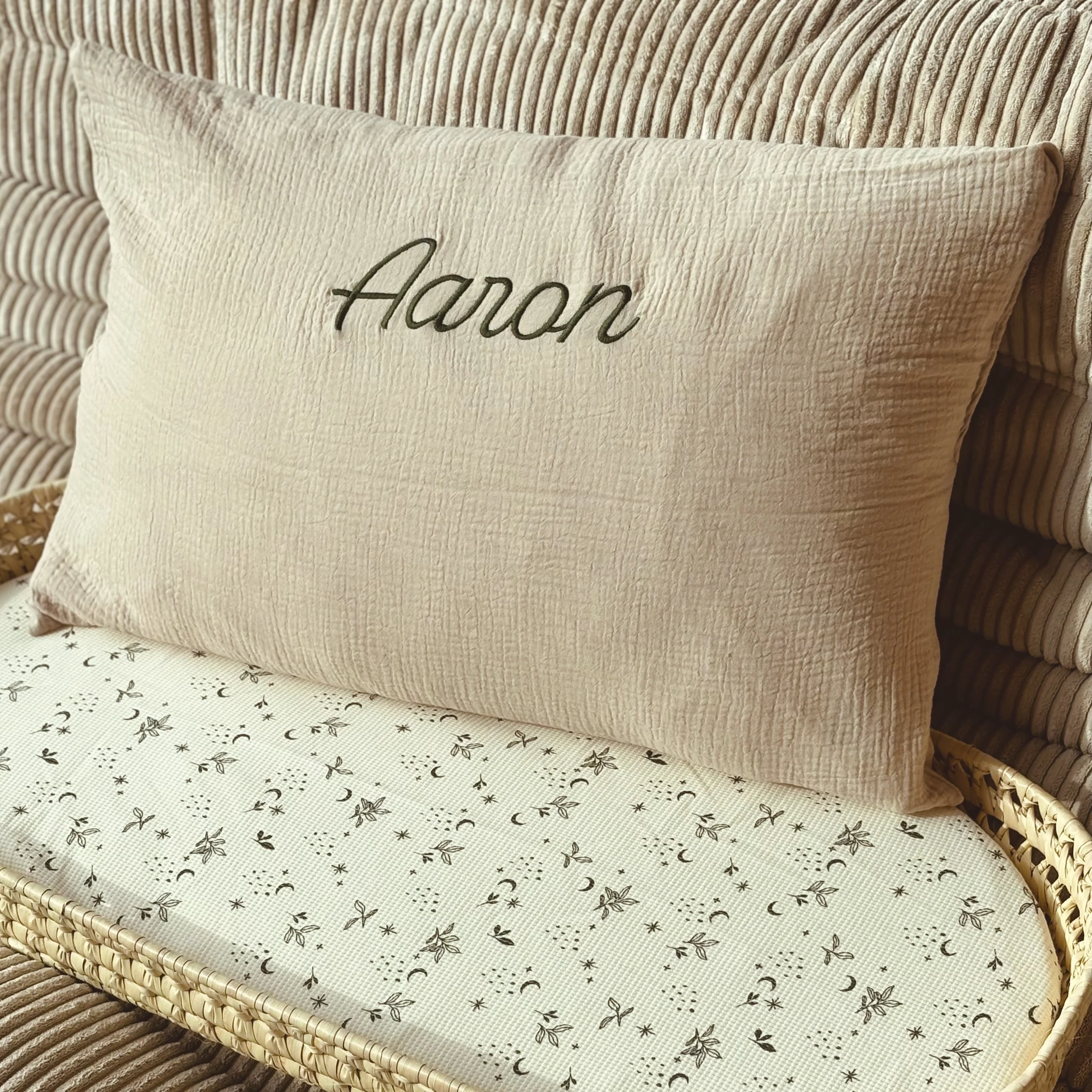 COUSSIN PERSONNALISABLE - DOUBLE GAZE SABLE – Image 8