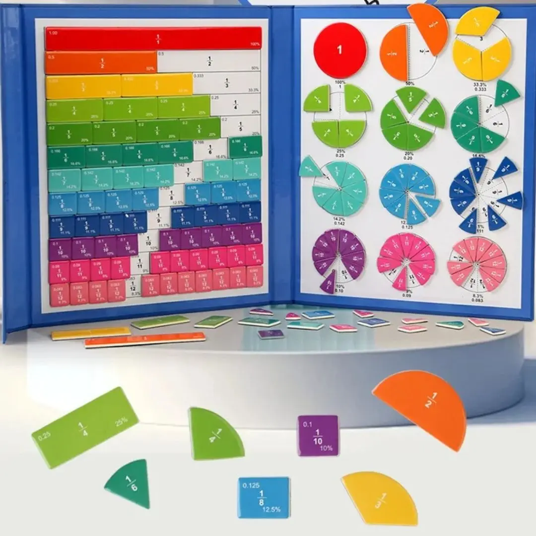 Jeu de Fractions Montessori - Fraction Game Zebra™ – Image 4