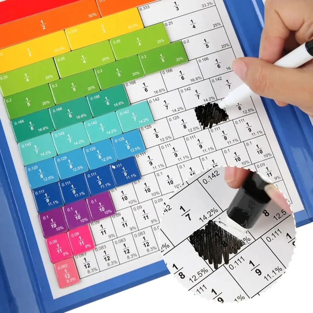 Jeu de Fractions Montessori - Fraction Game Zebra™ – Image 5