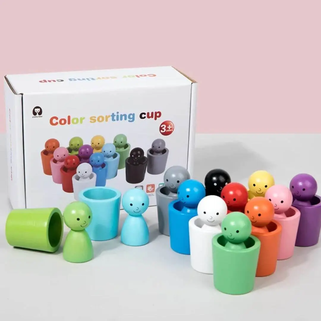 Jeu en bois Montessori - Color Sorting Cup Montessori™ – Image 7