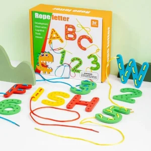 Jeu en bois Montessori - Rope Letter™