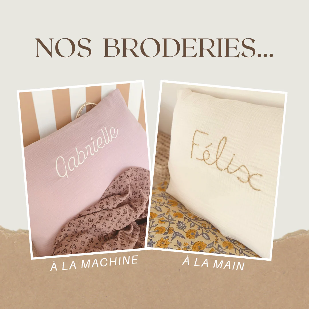 COUSSIN PERSONNALISABLE - DOUBLE GAZE SABLE – Image 7