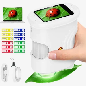 Microscope Enfant avec Écran 5 cm et Zoom 1000x - EduZoom™