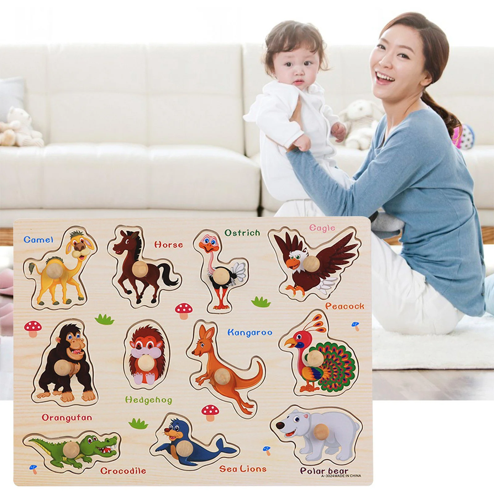 PUZZLE EN BOIS - FormiPuzzle™ - Animals B – Image 2