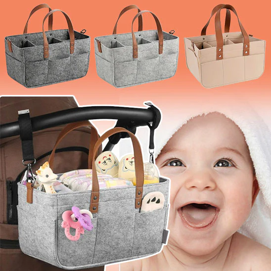 Organisateur 5 en 1 - Sac à Couches - Rangement pour jouets - Sac de voyage - Boite d'épicerie, Panier pique-nique