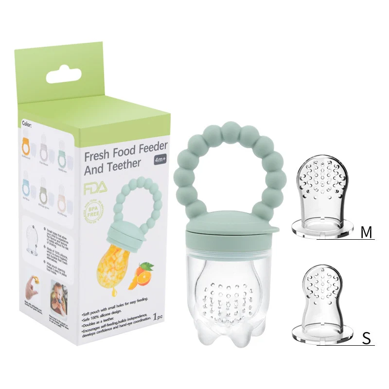 TÉTINE GRIGNOTEUSE DIVERSIFICATION ALIMENTAIRE + 3 EMBOUTS – Image 6