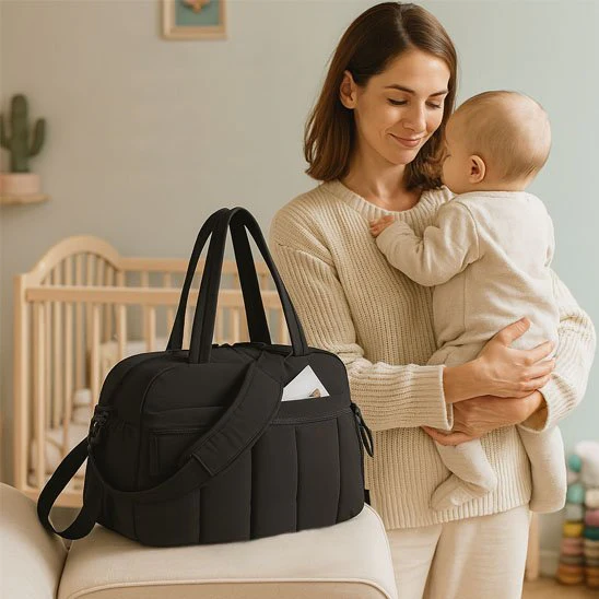 Sac à langer bébé à bandoulière avec grande capacité – Image 5