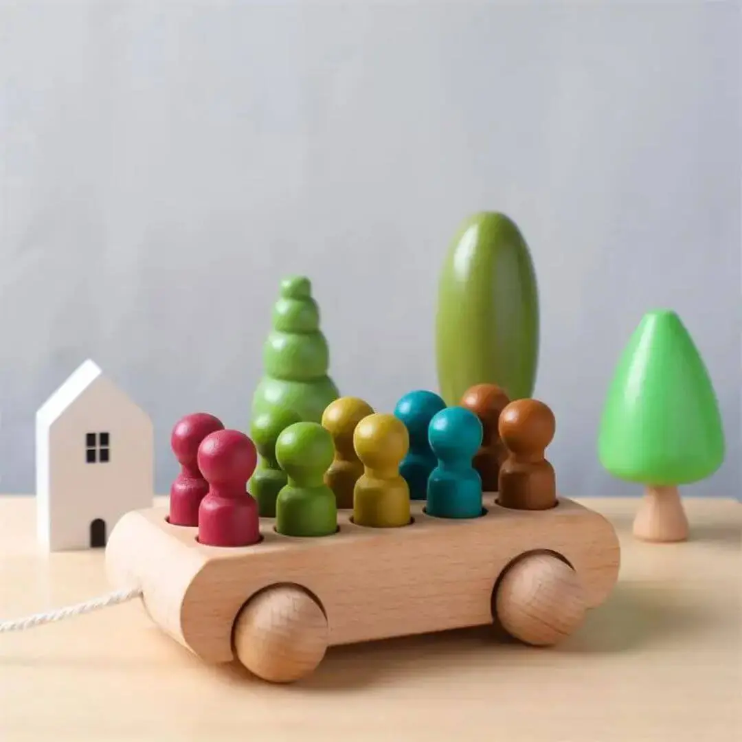 Voiture en Bois Montessori Figurines – MiniPeople™ – Image 7