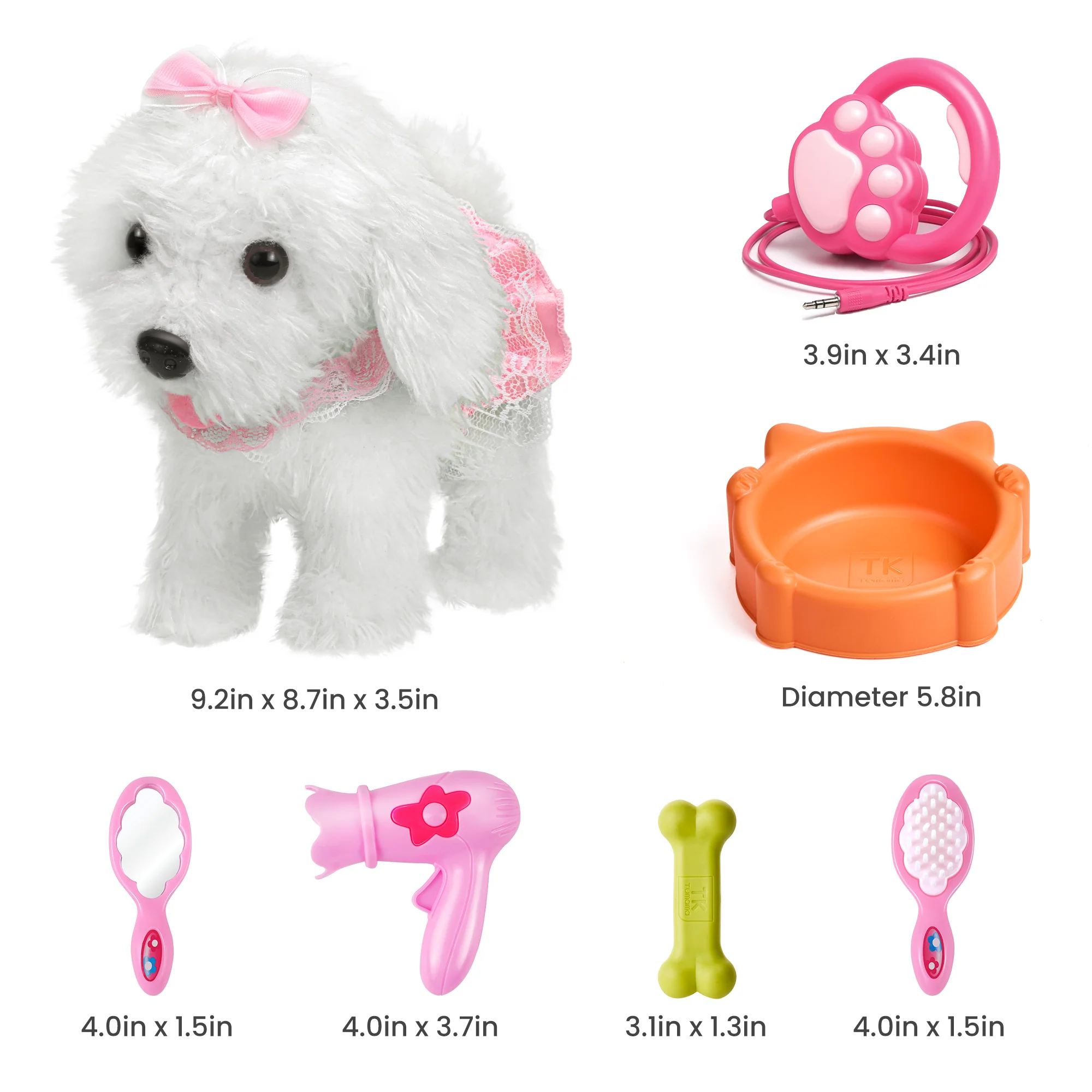 Chien Jouet Interactif qui Marche et Aboie Pour Filles – Image 8