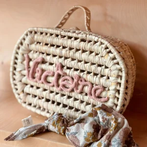 VALISETTE OVALE PERSONNALISÉE - VIEUX ROSE