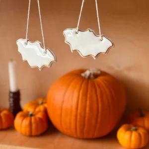 CHAUVE-SOURIS EN PORCELAINE / OR