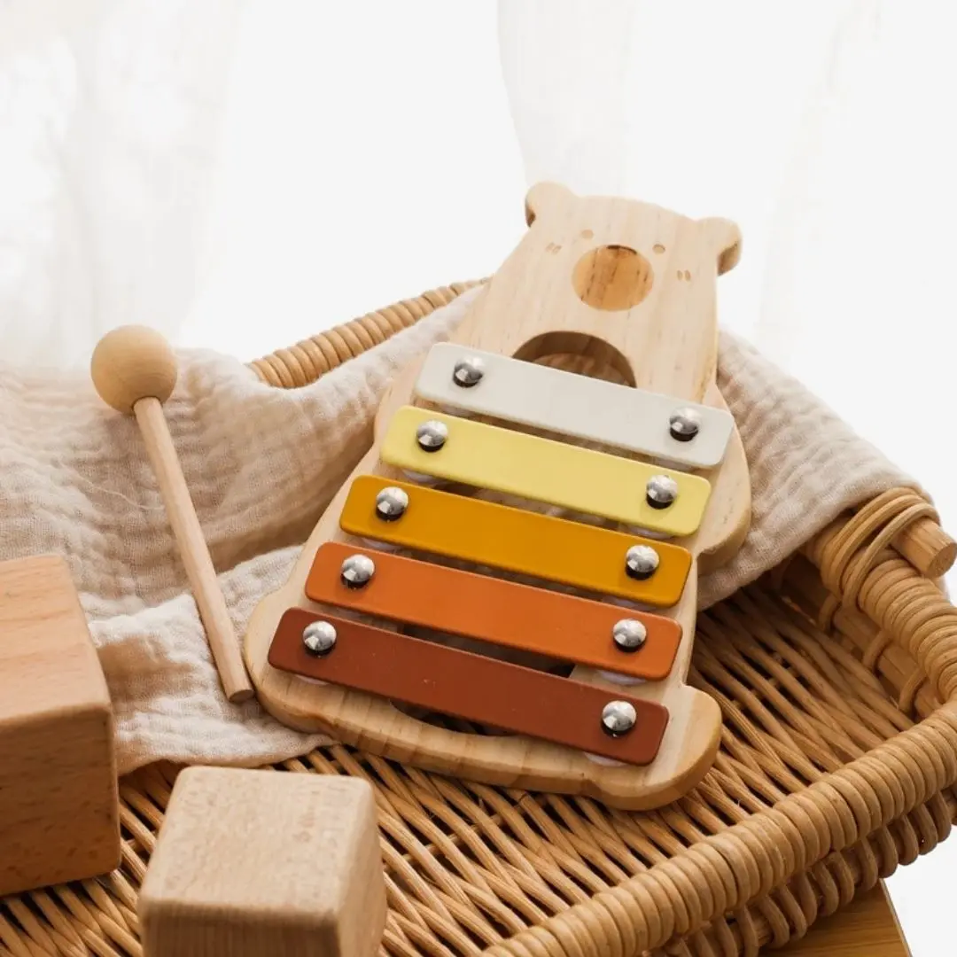 Xylophone en bois 5 notes pour bébé - HappyBear™ – Image 5