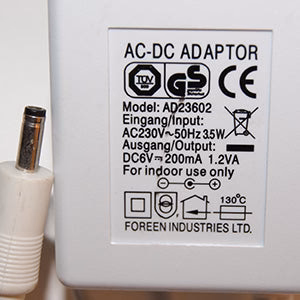 Adaptateur 6V-200mA