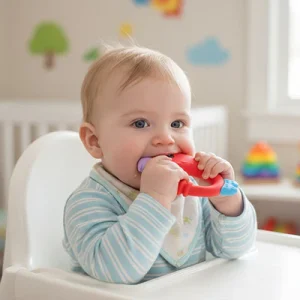 Anneau Dentition Bebe | Perroquet Silicone Sûr