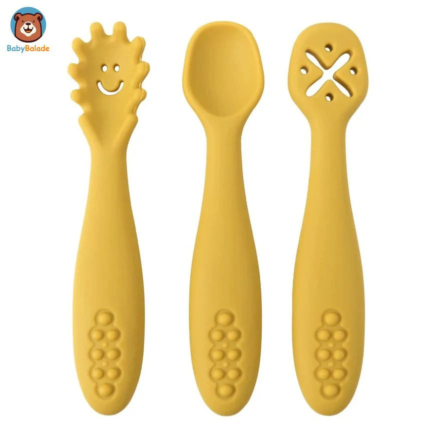 Cuillère Bébé Apprentissage | WEESPOON™ (Lot de 3) – Image 4