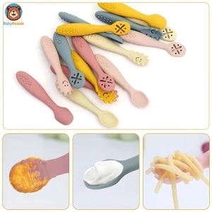 Cuillère Bébé Apprentissage | WEESPOON™ (Lot de 3)