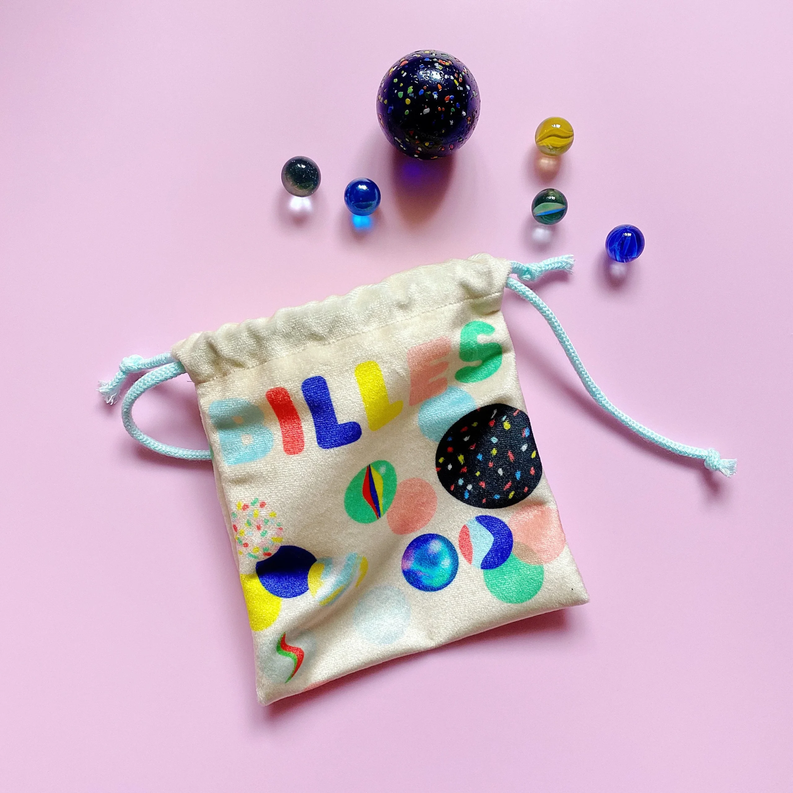 Sac pour billes | pochette | bourse en velours épais – Image 6