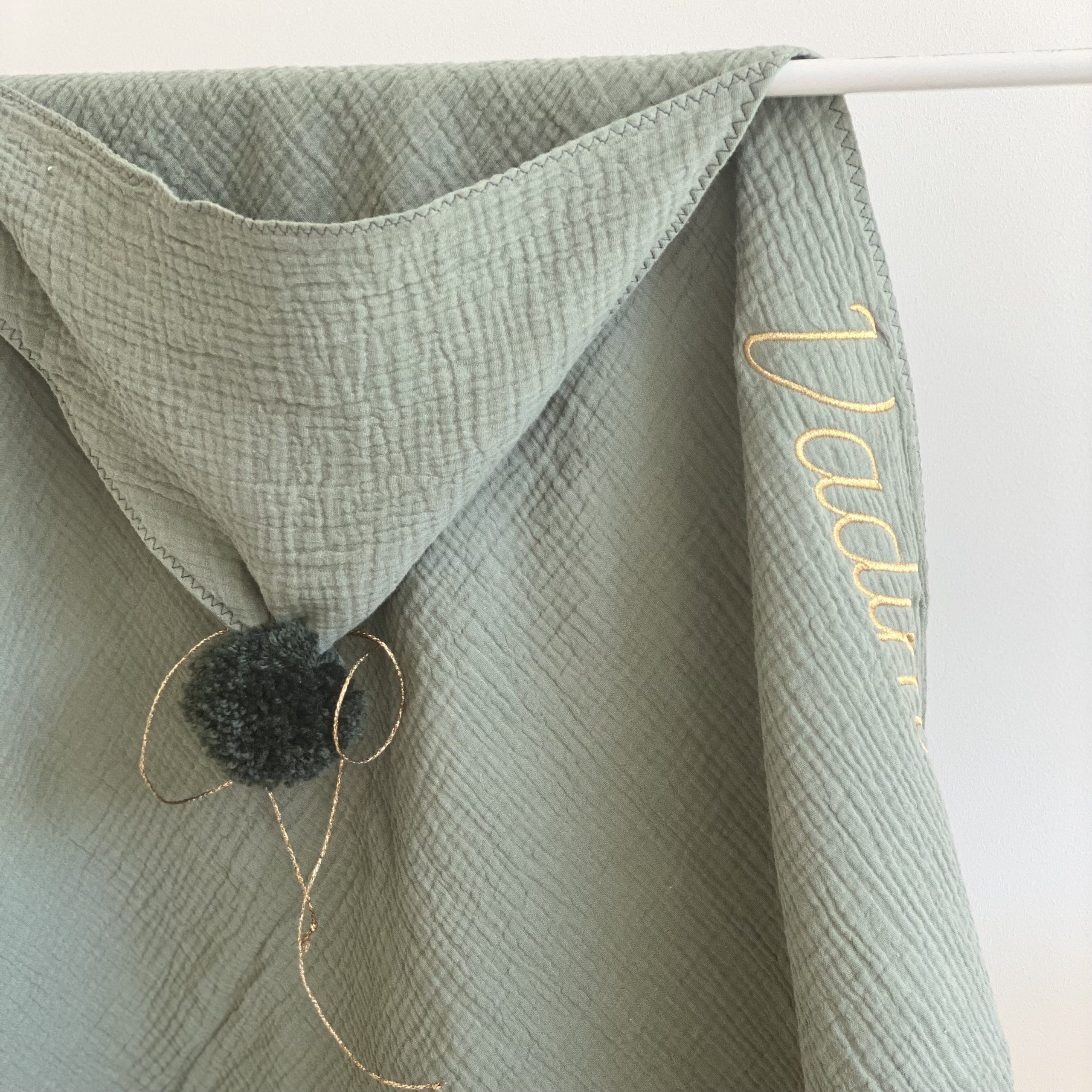 SORTIE DE BAIN VERT SAUGE – Image 4